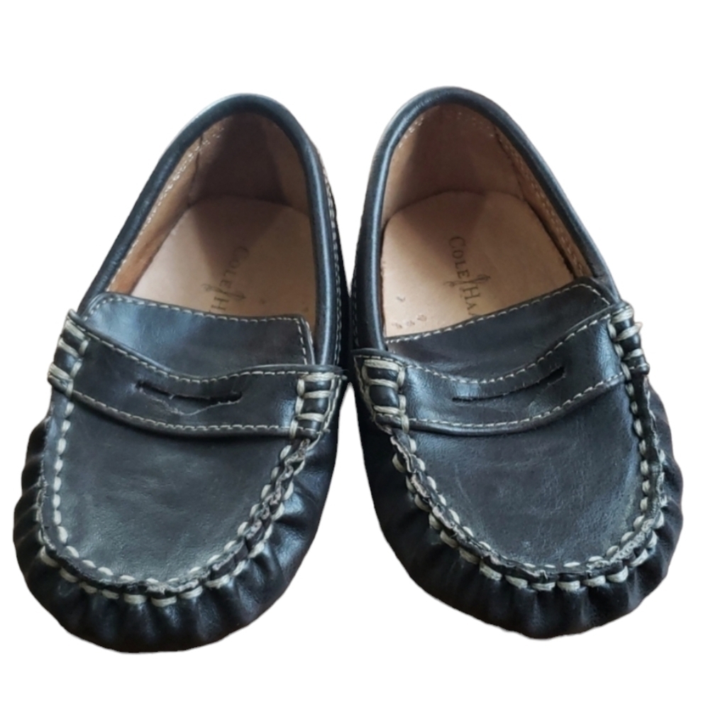 𝅺Cole Haan 'Mini Penny Loafer' Leather Wedding Preppy Fall Slip-On - Baby Boy